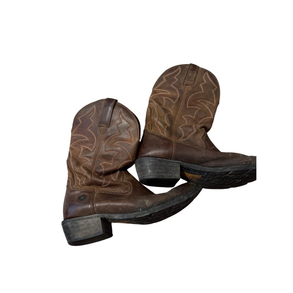 Ariat Heritage Western Cowboy Work Wear Rancher Brown Leather Boots Size 13 - Picture 4 of 9